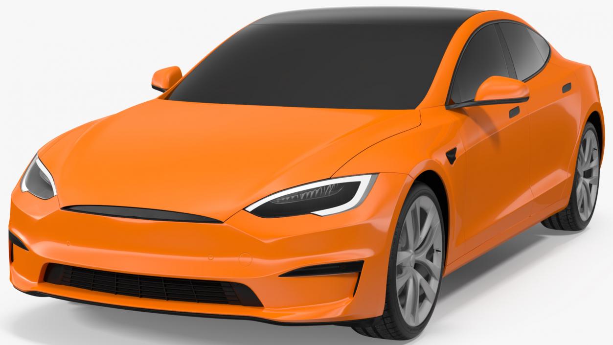 Electric Liftback Sedan Exterior Only 3D