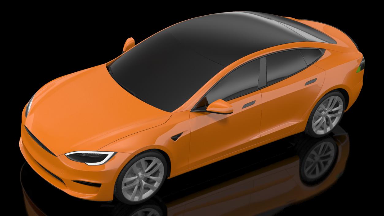 Electric Liftback Sedan Exterior Only 3D