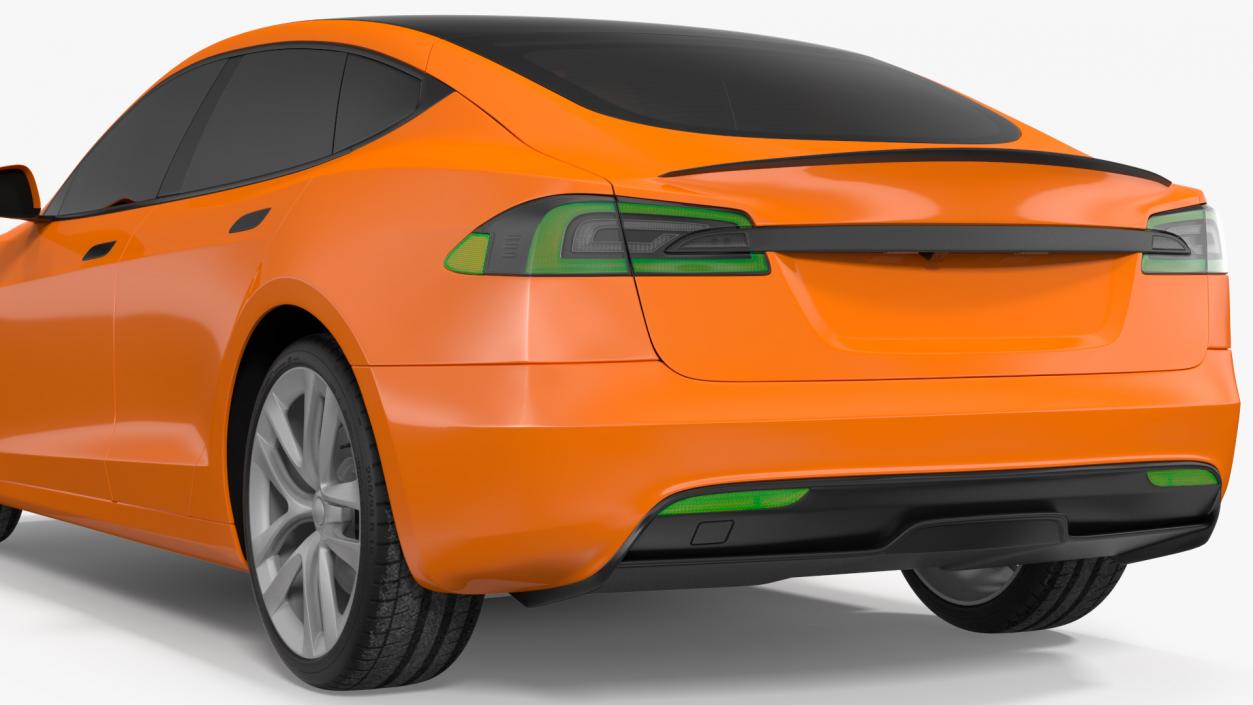 Electric Liftback Sedan Exterior Only 3D