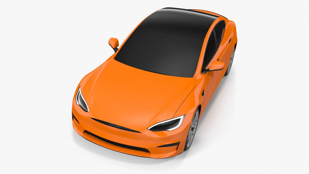 Electric Liftback Sedan Exterior Only 3D