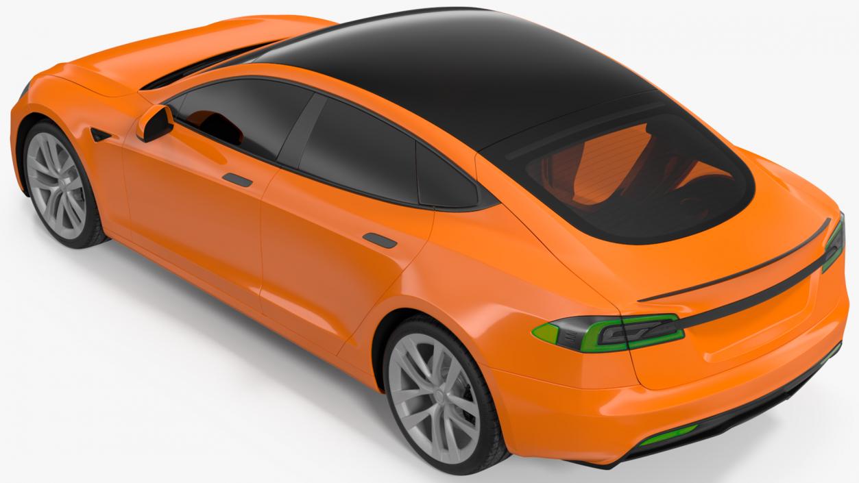 Electric Liftback Sedan Exterior Only 3D