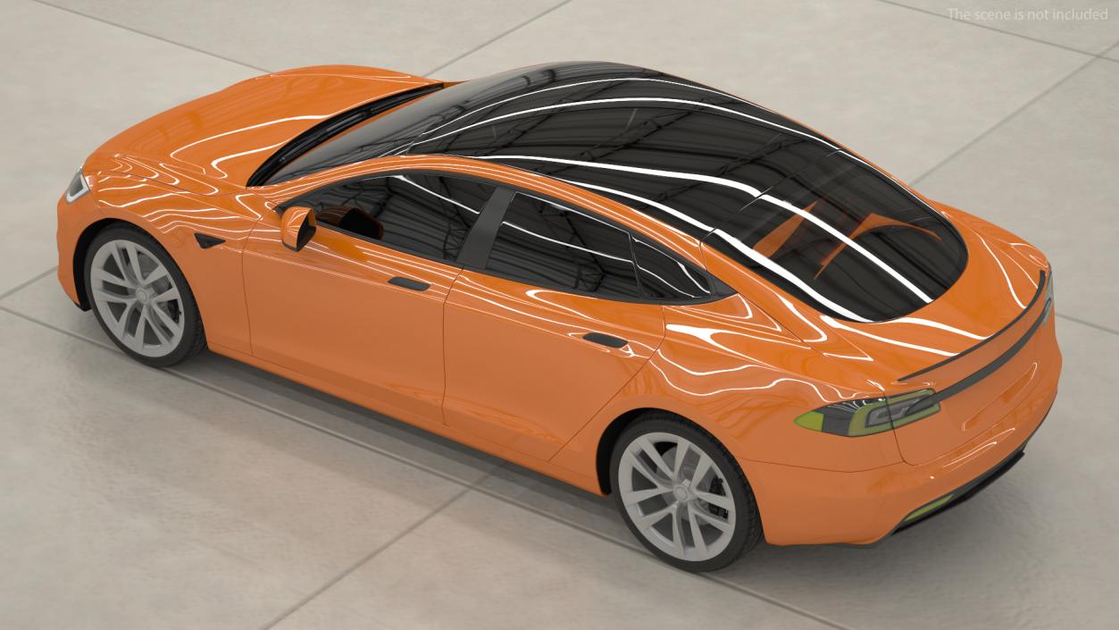 Electric Liftback Sedan Exterior Only 3D