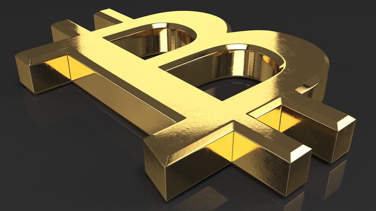 Golden Currency Symbols Collection 3D model