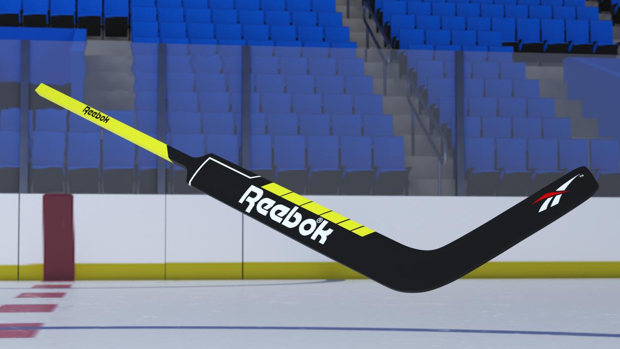 3D Reebok Ice Hockey Stick model