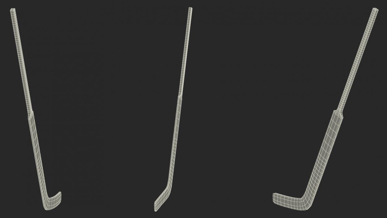 3D Reebok Ice Hockey Stick model