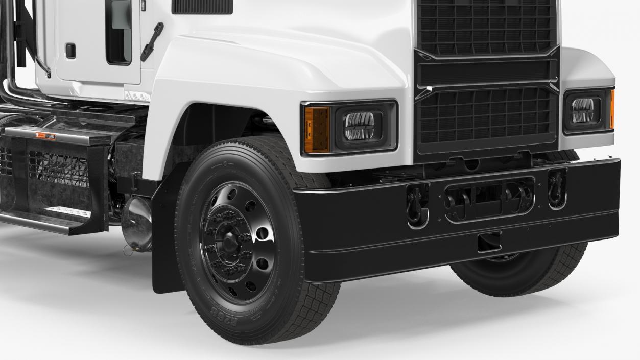 2025 Cab and Chassis Truck White 3D