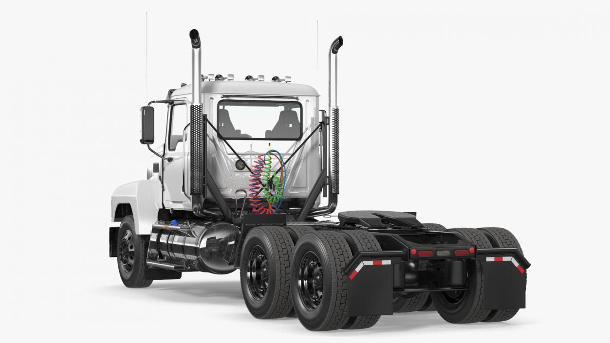 2025 Cab and Chassis Truck White 3D