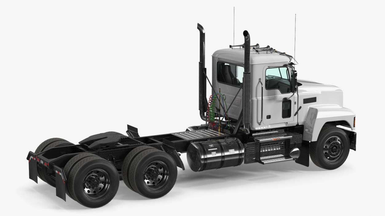 2025 Cab and Chassis Truck White 3D