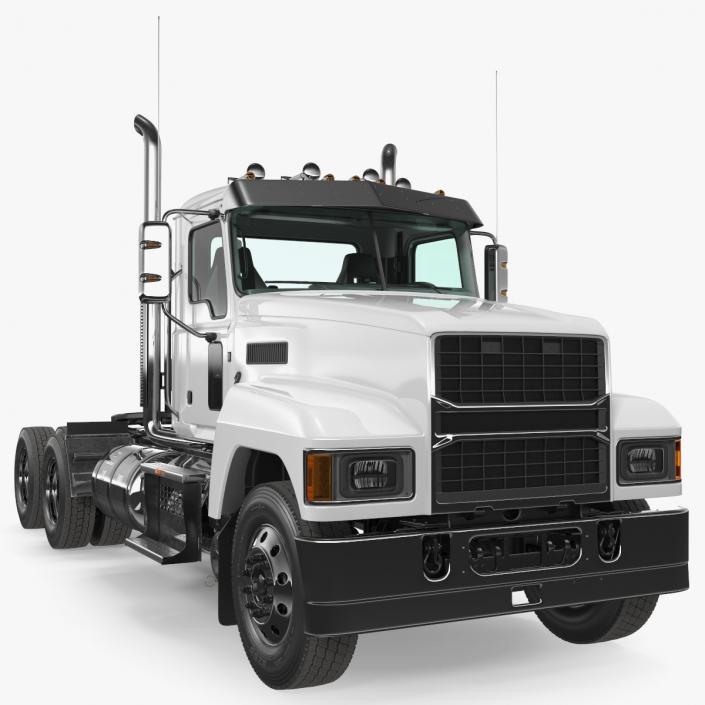 2025 Cab and Chassis Truck White 3D