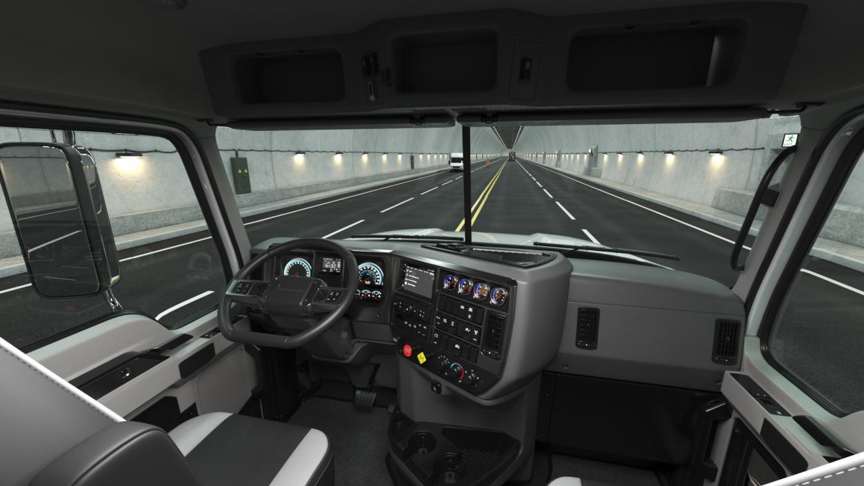 2025 Cab and Chassis Truck White 3D