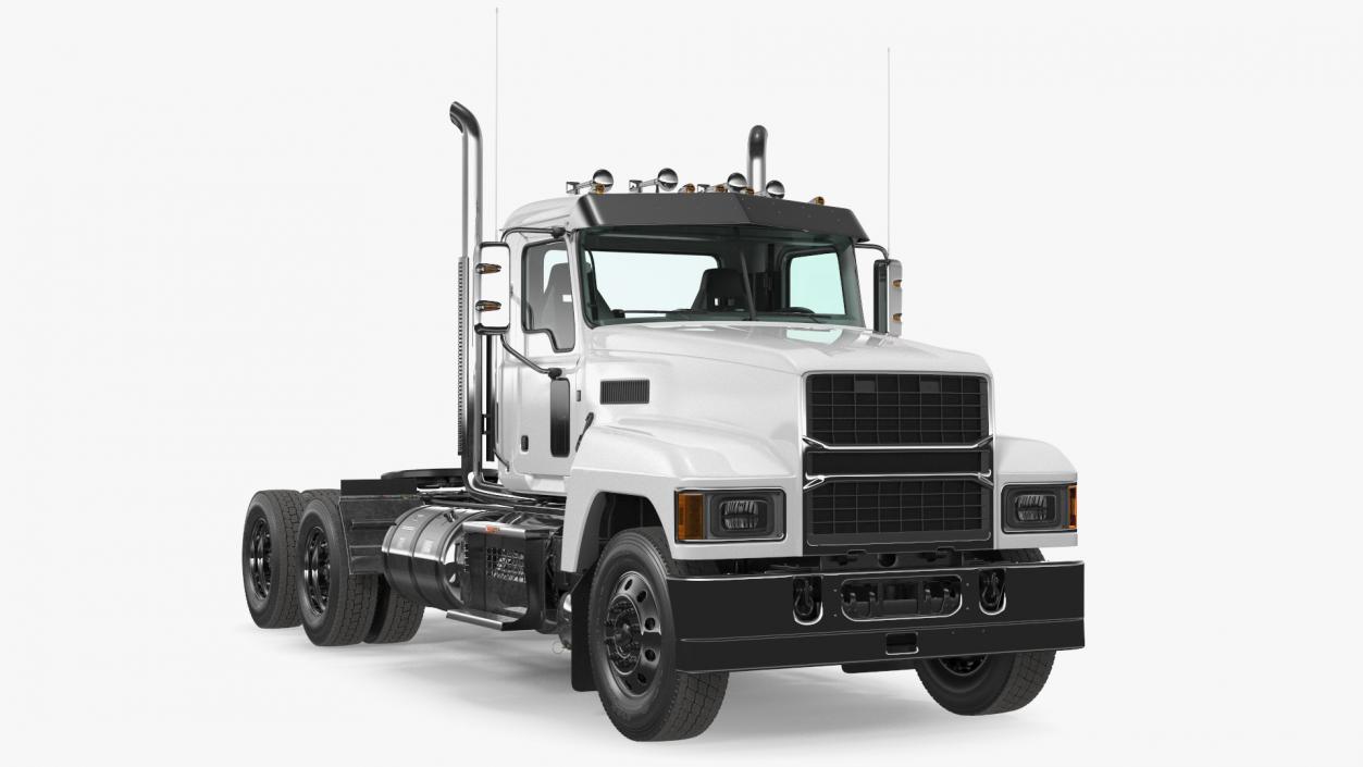 2025 Cab and Chassis Truck White 3D