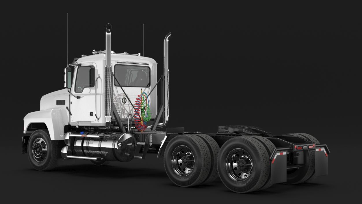 2025 Cab and Chassis Truck White 3D