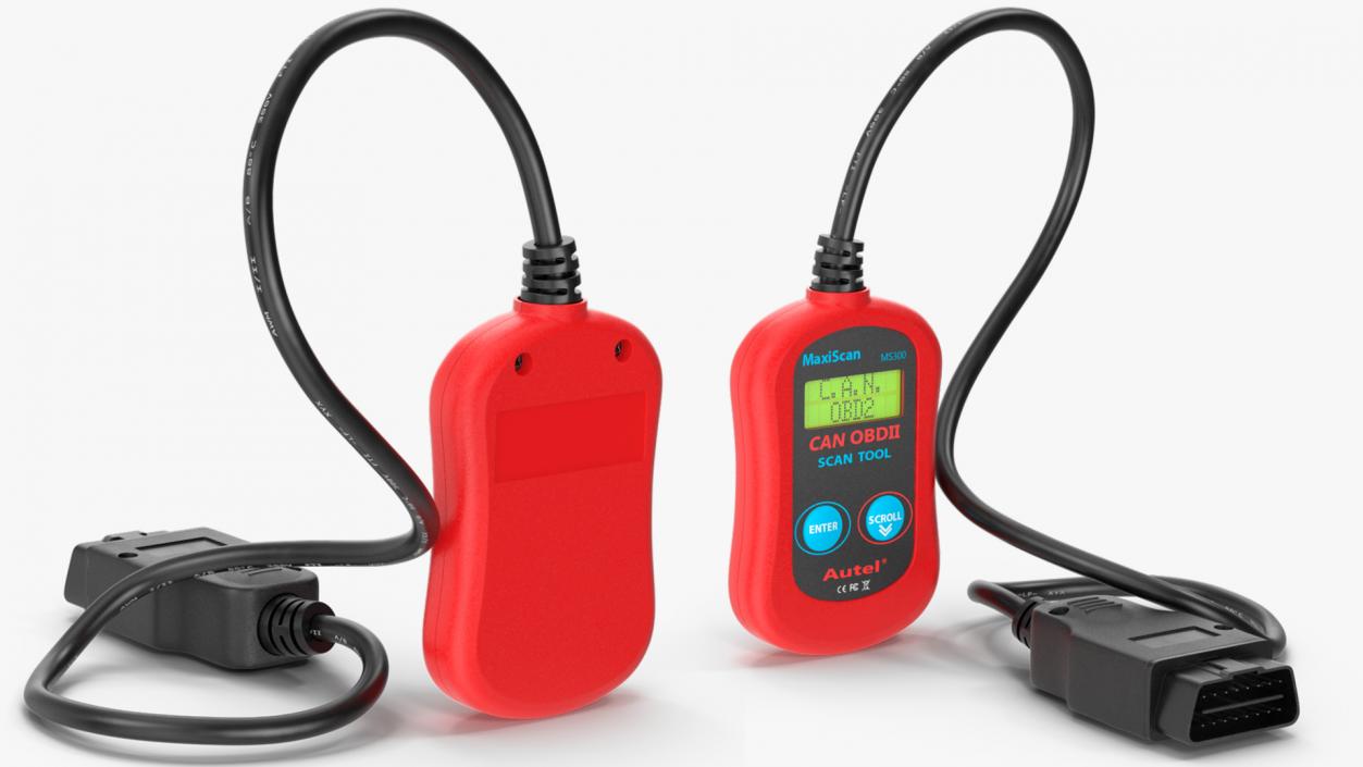 3D model Autel OBD2 Code Reader Vertical Position