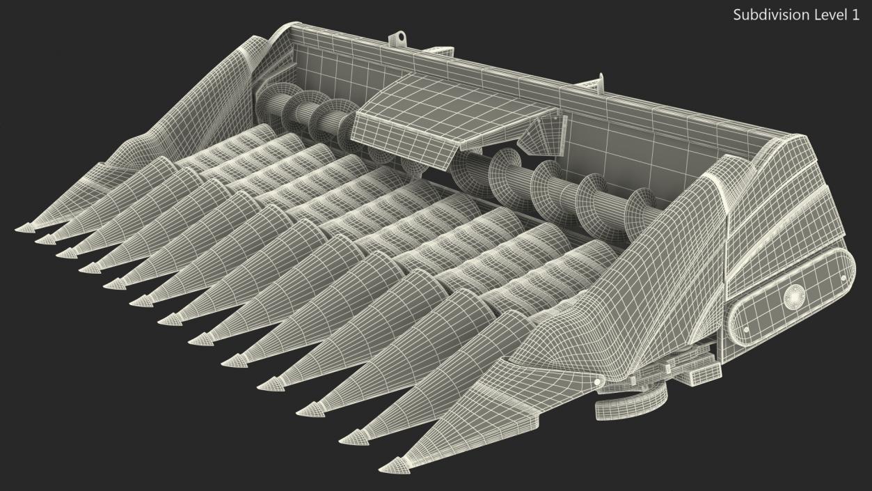 3D model Rigid Corn Header 12 Rows