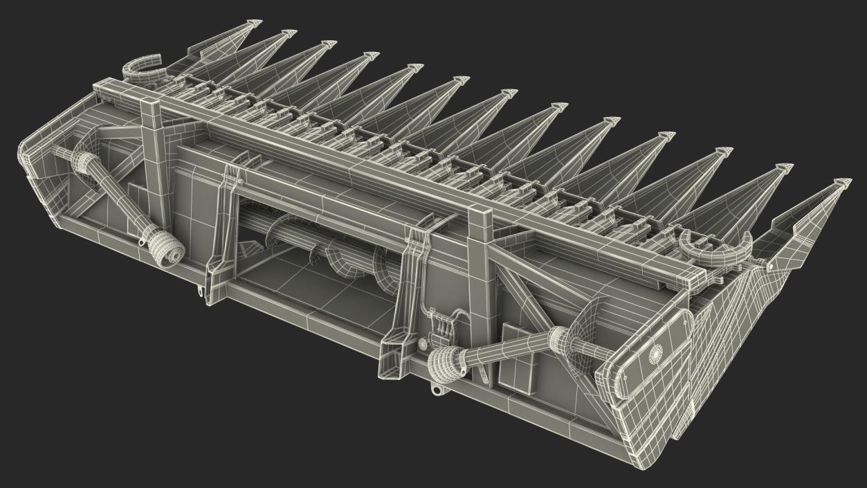 3D model Rigid Corn Header 12 Rows