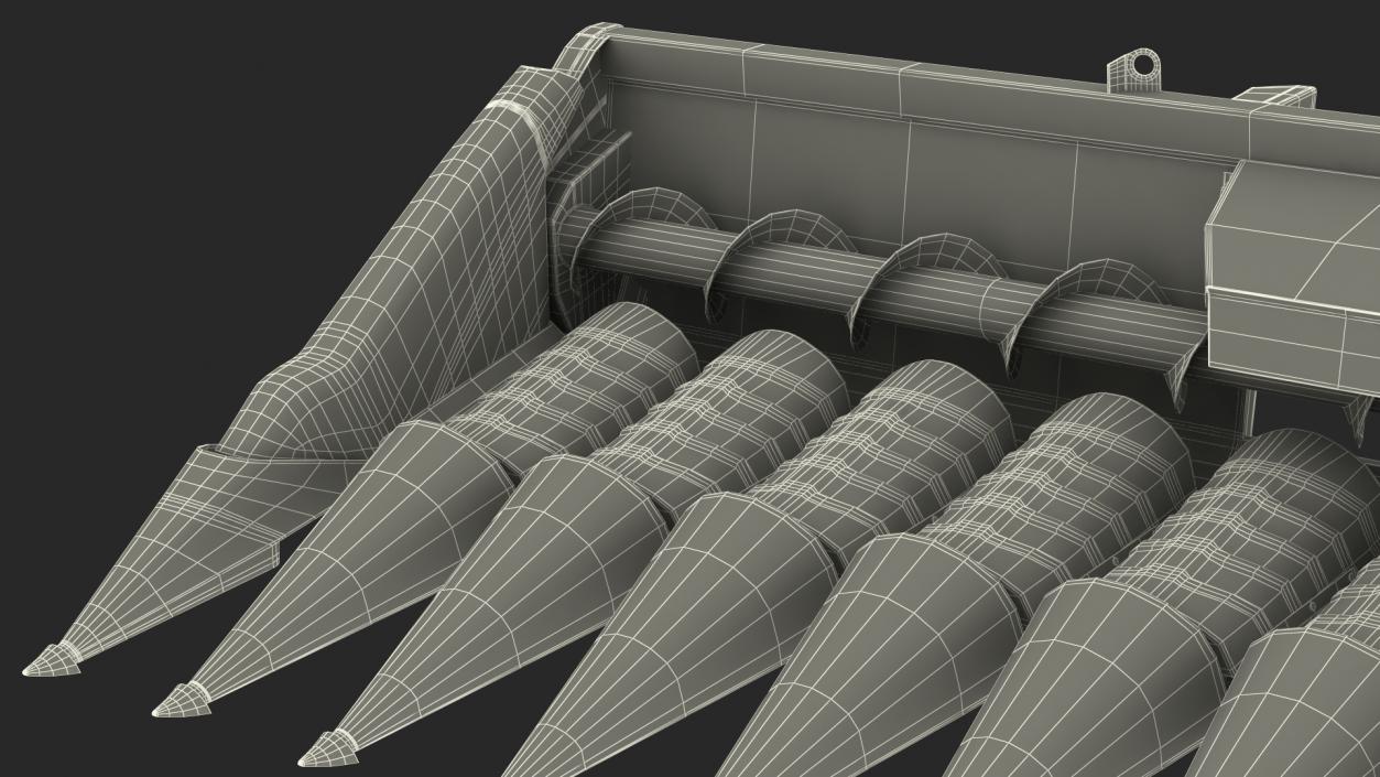 3D model Rigid Corn Header 12 Rows