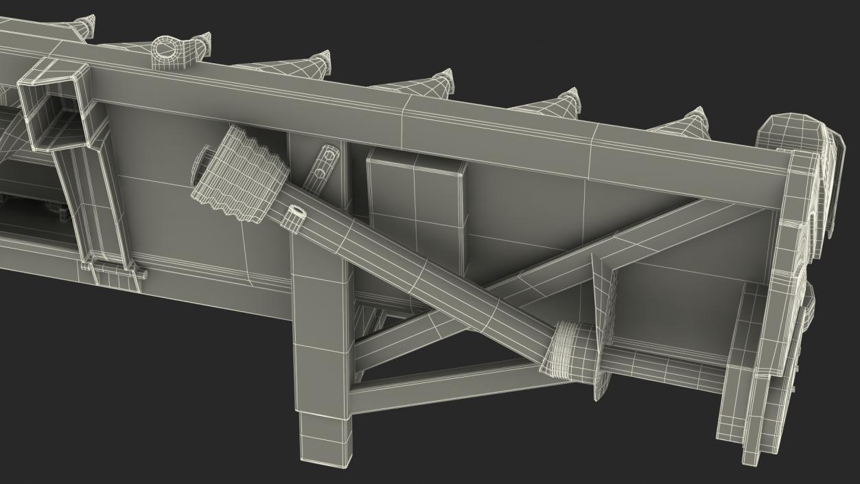 3D model Rigid Corn Header 12 Rows