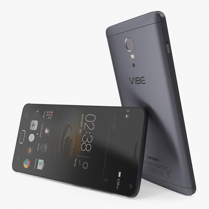 3D Lenovo Vibe P1 Graphite Grey model