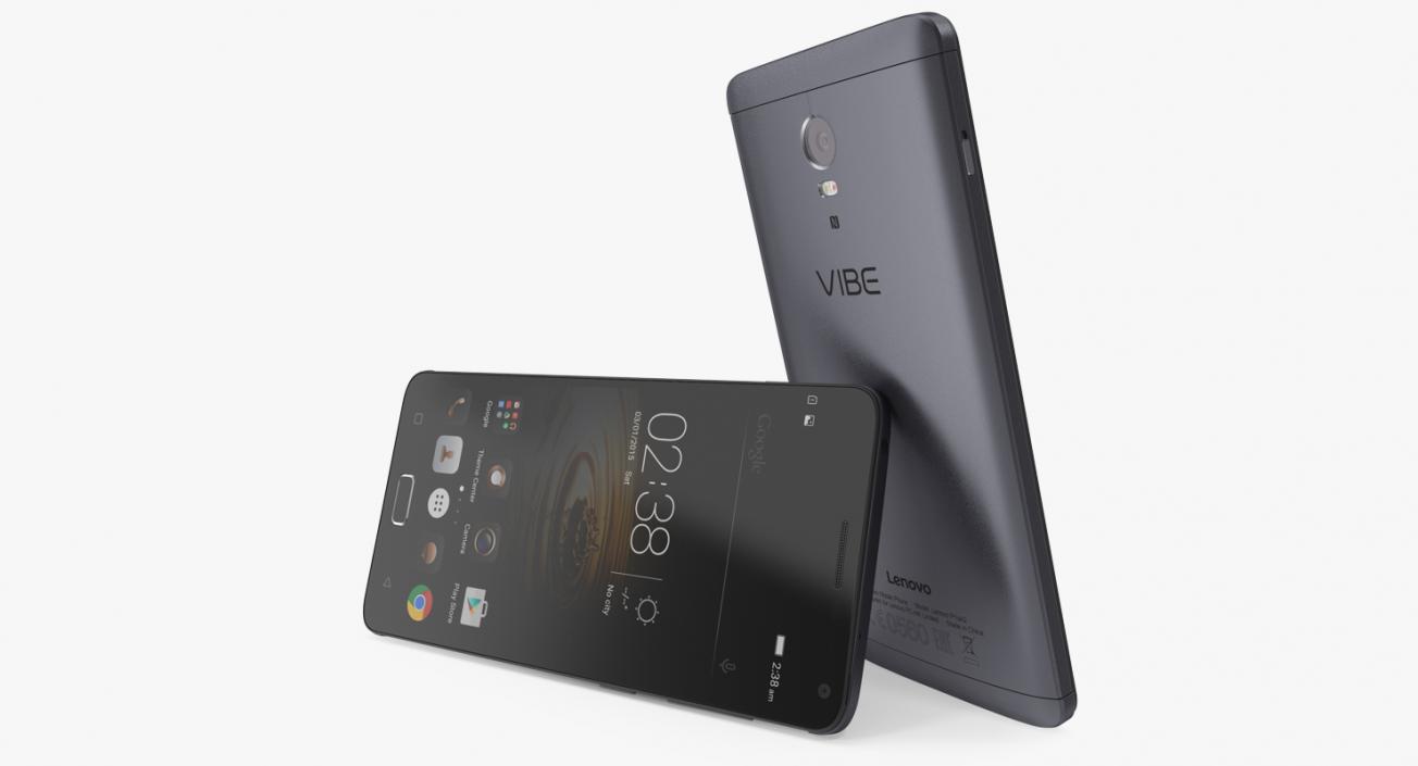 3D Lenovo Vibe P1 Graphite Grey model