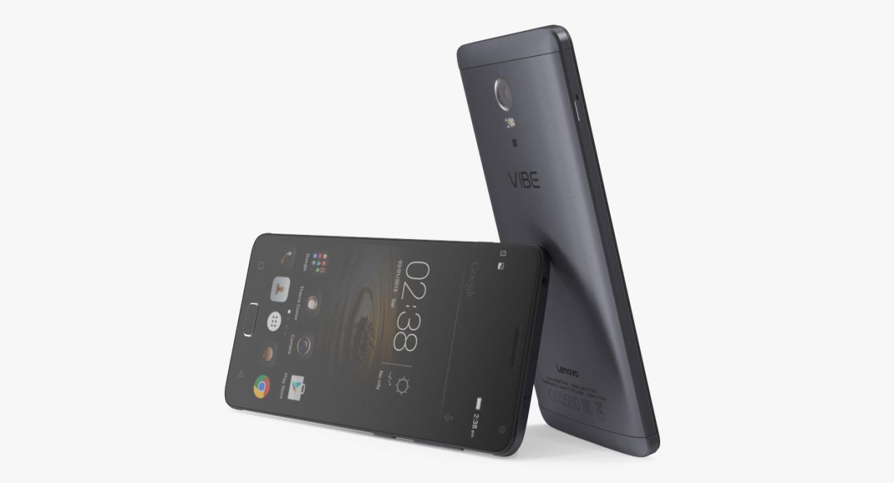 3D Lenovo Vibe P1 Graphite Grey model