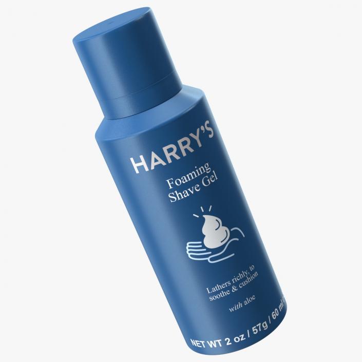 3D model Foaming Shave Gel Harrys Travel Can