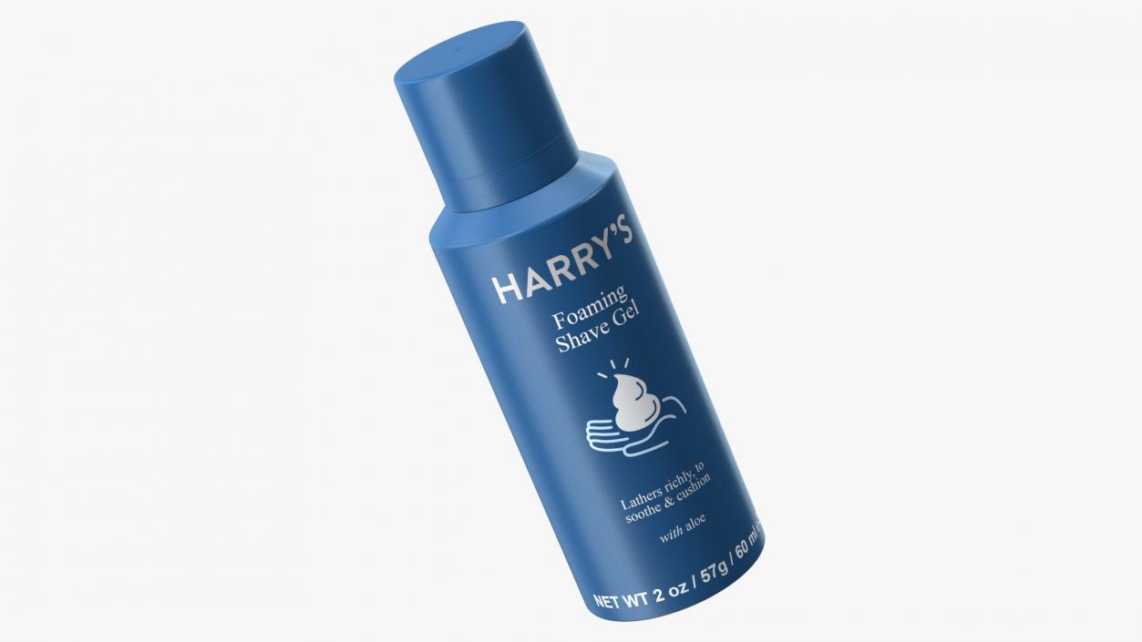 3D model Foaming Shave Gel Harrys Travel Can