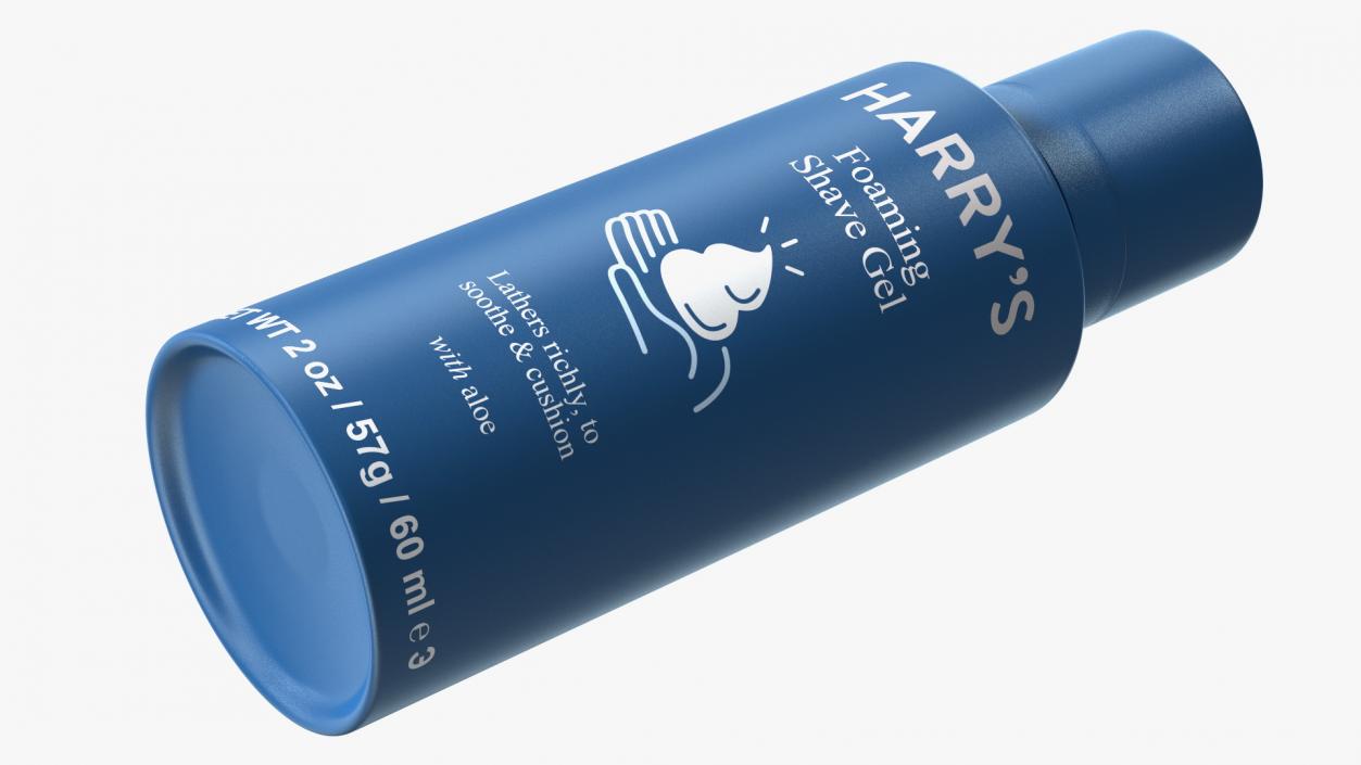 3D model Foaming Shave Gel Harrys Travel Can