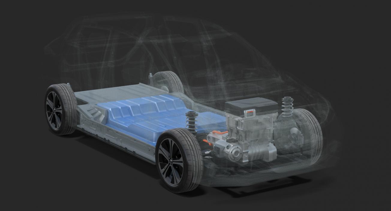 3D model Nissan Leaf 2019 Engine System