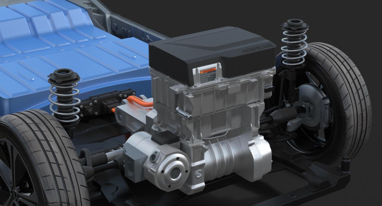 3D model Nissan Leaf 2019 Engine System