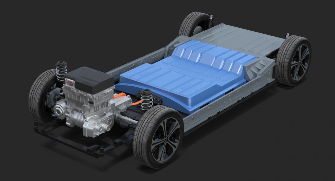 3D model Nissan Leaf 2019 Engine System