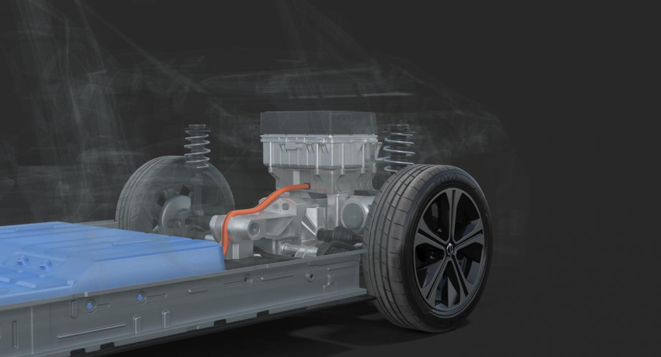 3D model Nissan Leaf 2019 Engine System