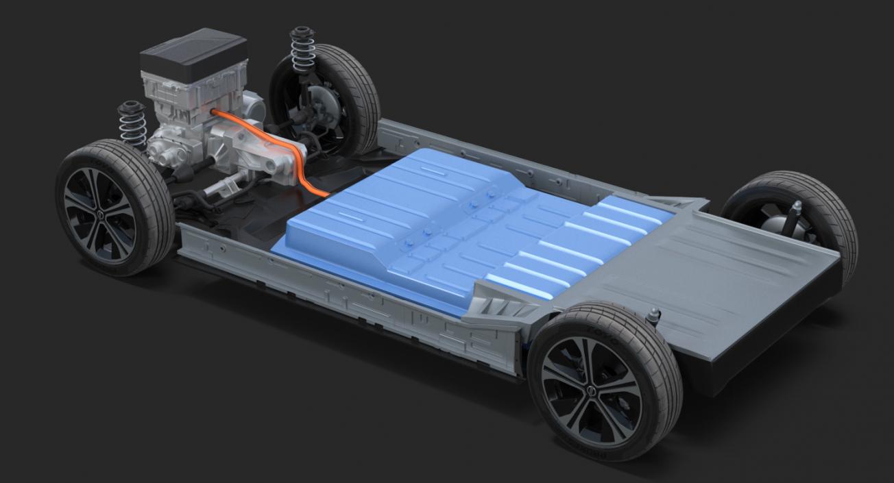 3D model Nissan Leaf 2019 Engine System