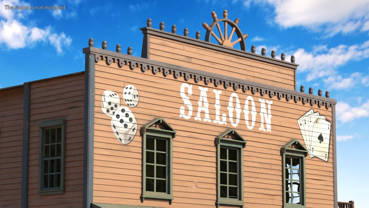 Saloon Building from Old West 3D model