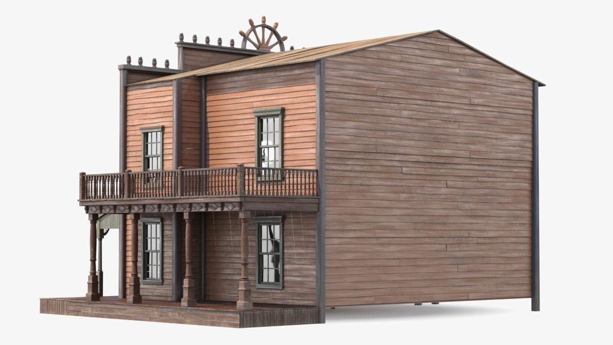 Saloon Building from Old West 3D model