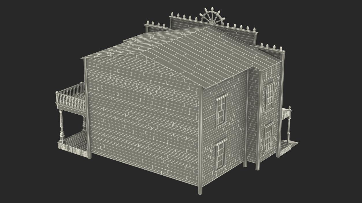 Saloon Building from Old West 3D model