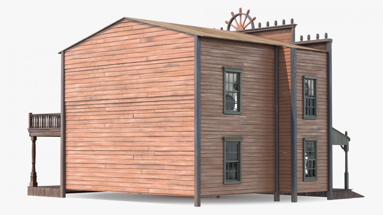 Saloon Building from Old West 3D model