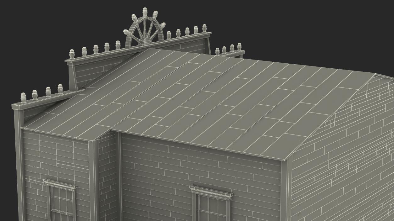 Saloon Building from Old West 3D model