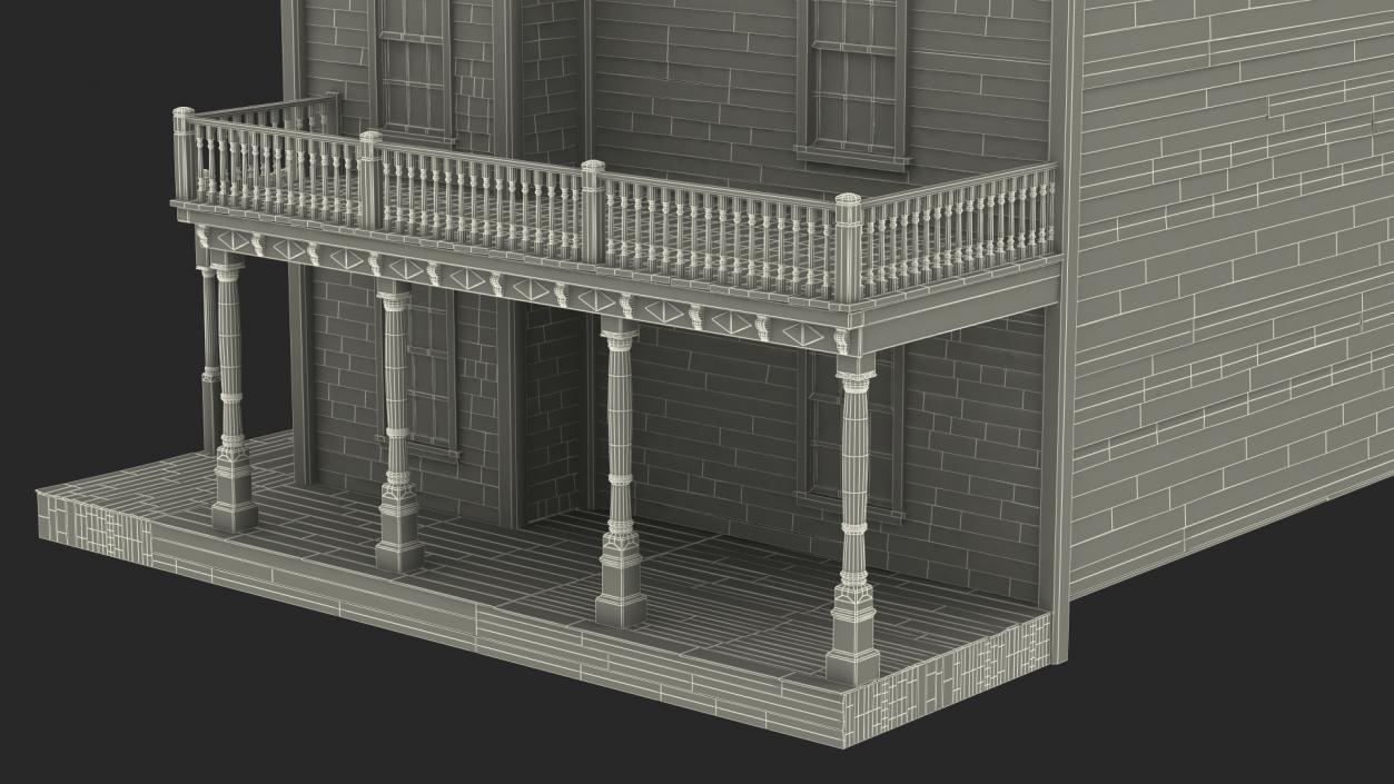 Saloon Building from Old West 3D model