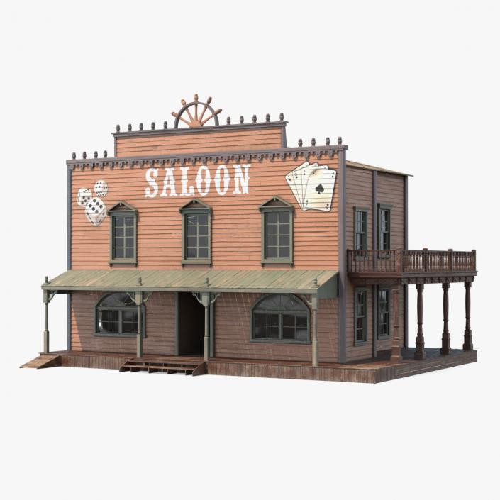 Saloon Building from Old West 3D model