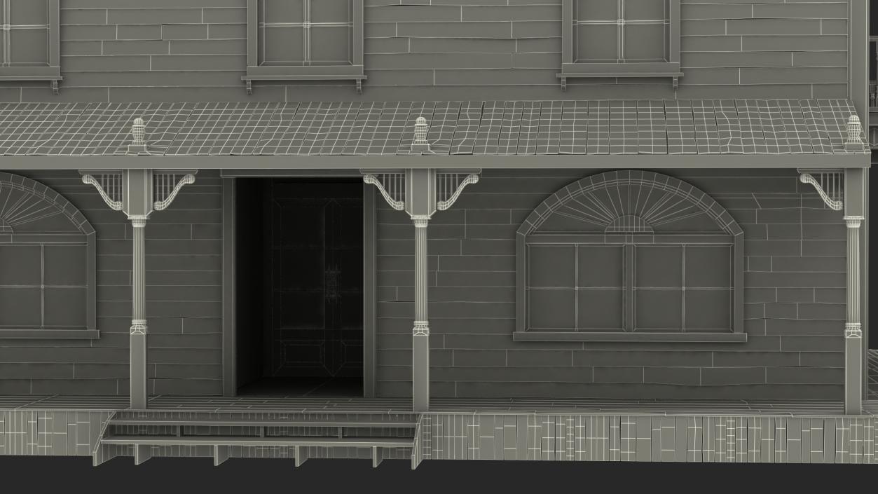 Saloon Building from Old West 3D model