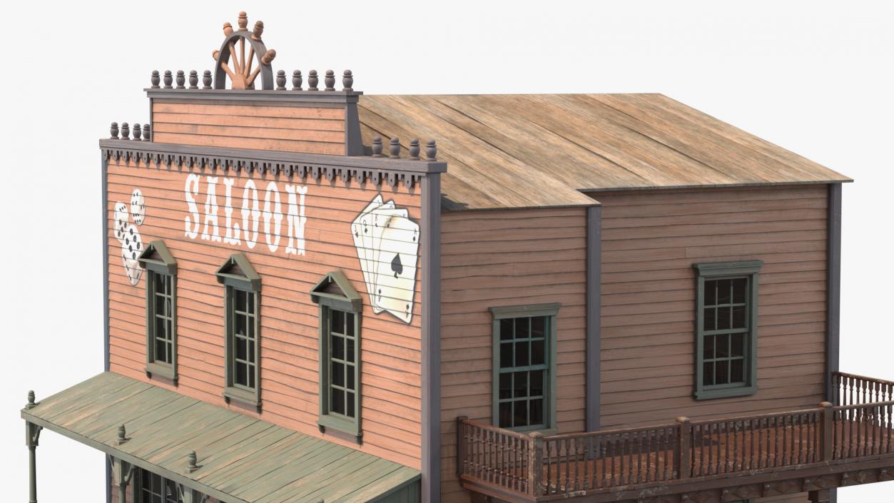 Saloon Building from Old West 3D model