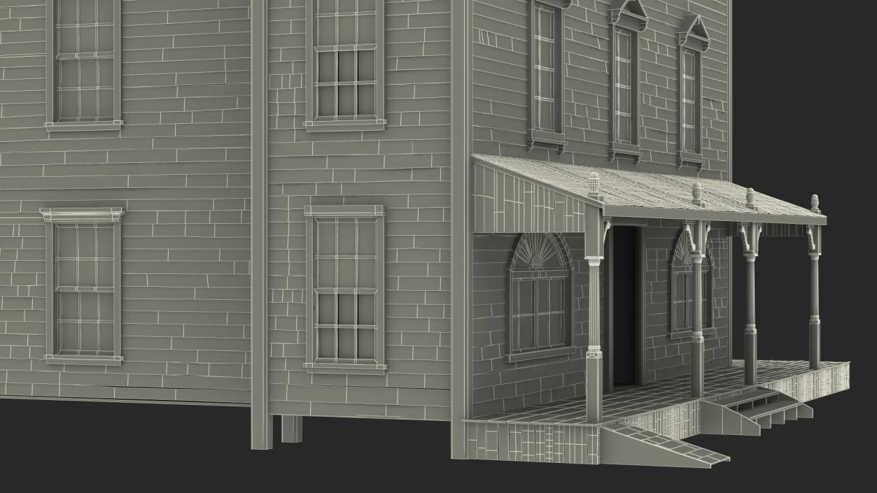 Saloon Building from Old West 3D model