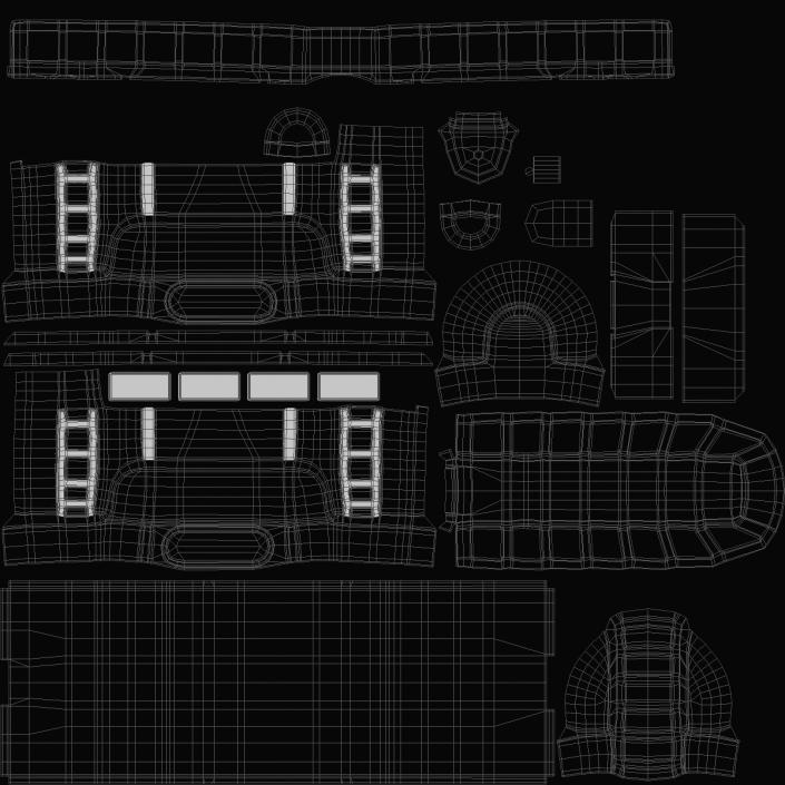 3D model Toy Train Tank with Rails