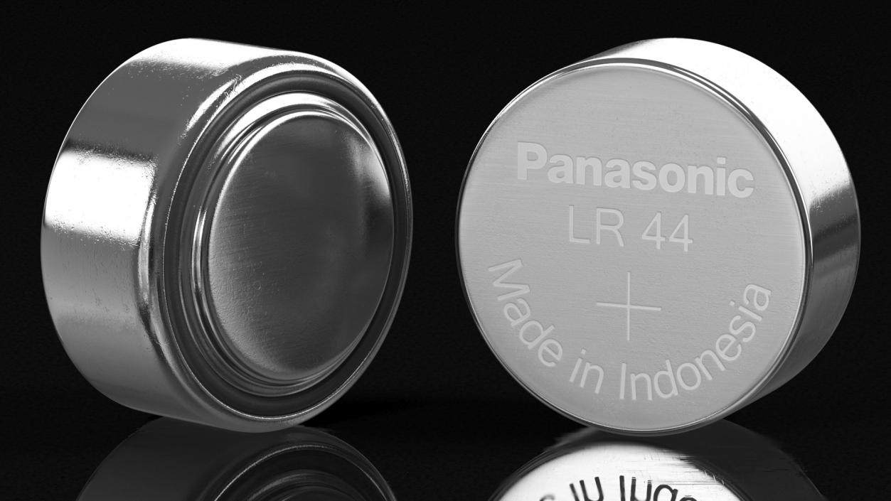 Button Cell Battery Panasonic LR44 3D model