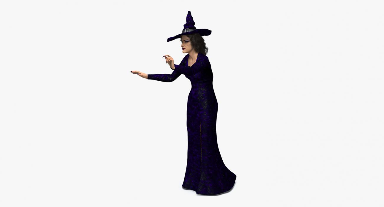 3D Witch Woman Rigged model