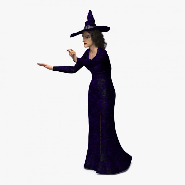 3D Witch Woman Rigged model