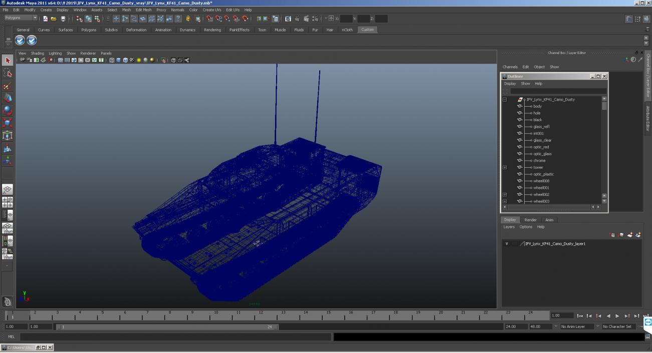 3D model IFV Lynx KF41 Desert