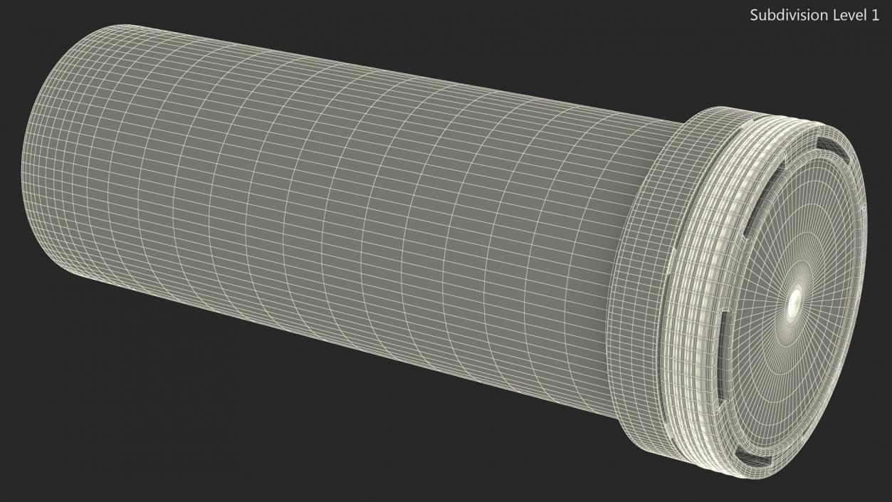 Tube Vitamin C Packaging 10 Tabs 3D