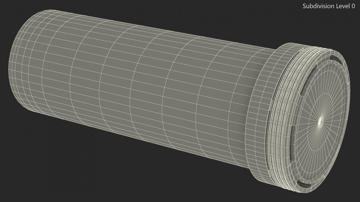 Tube Vitamin C Packaging 10 Tabs 3D