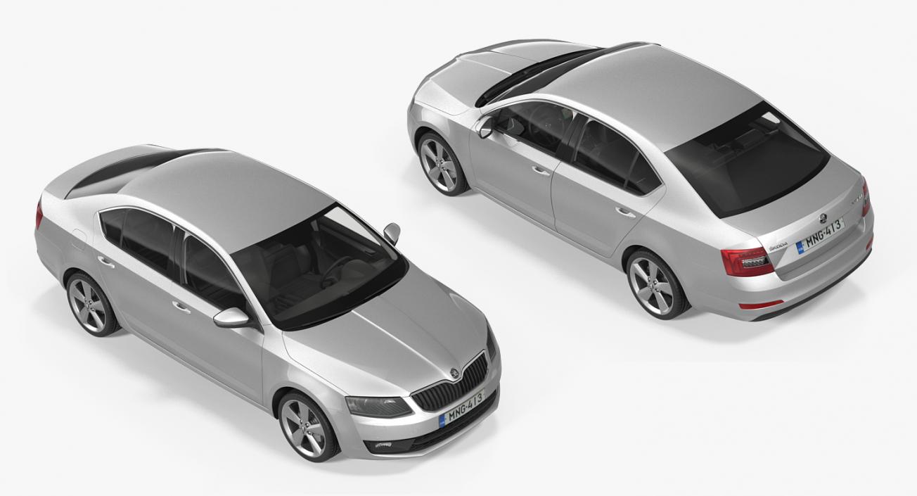 3D Skoda Octavia 2016 model